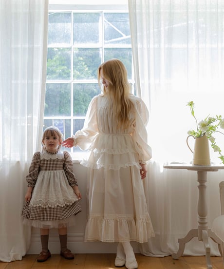 38[予約]OREN organza frill apron