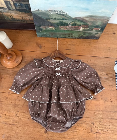 48[予約]marron shine suit(6-18m)