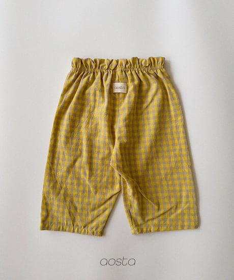 54[予約]Aosta caramel check pants