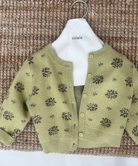 2[予約]ololala lua lime knit cardigan