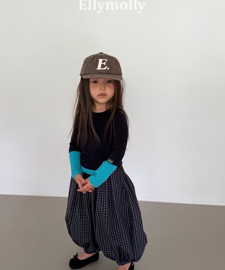 13[予約]ELLYMOLLY rolling color block t