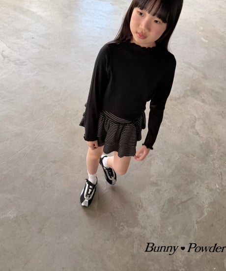 16[予約]bunny powder delicate half turtleneck t-shirt