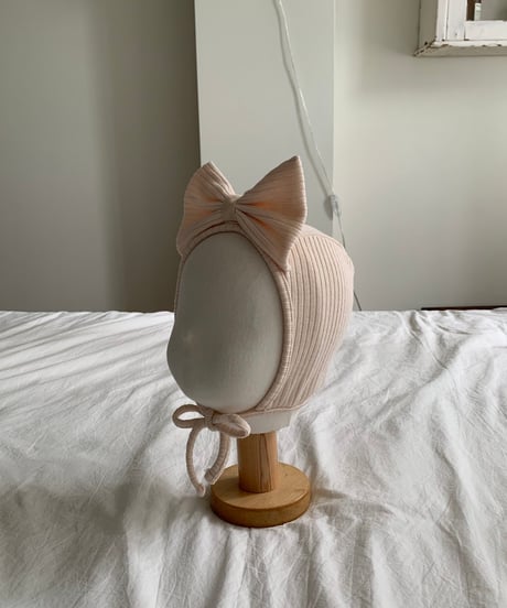 12[予約]bebeholic may ribbon bonnet
