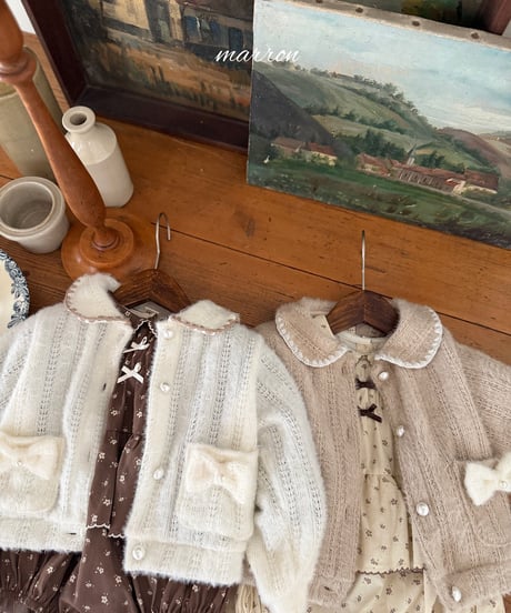 48[予約]marron shine suit(6-18m)
