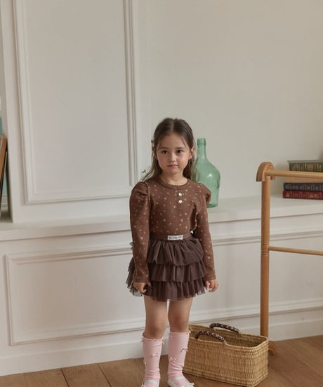 4[予約]berryberry autumn tiered skirt