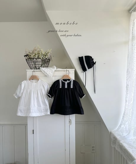 10[予約]monbebe satin pintuck baby ops