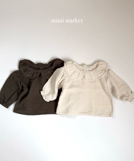 24[予約]mimi market tuil collar blouse