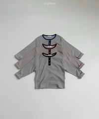41[予約]digreen henley neck alety tee