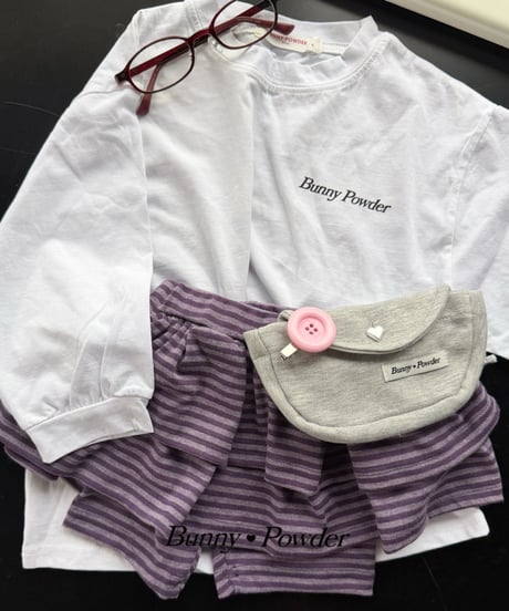 60[予約]bunny powder maho tiered wrap skirt pants