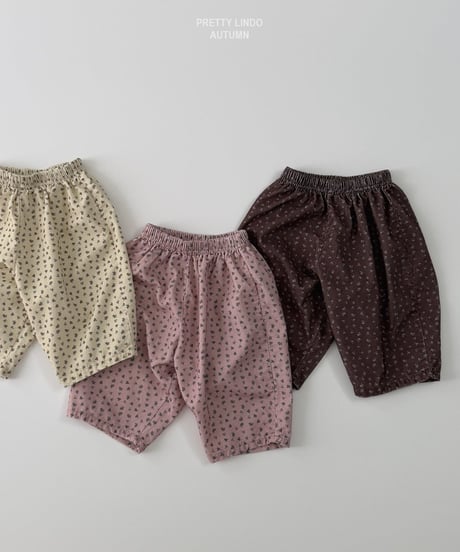 67[予約]LINDO bao flower pants