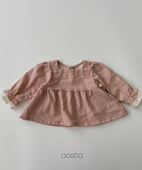30[予約]Aosta milk dot blouse
