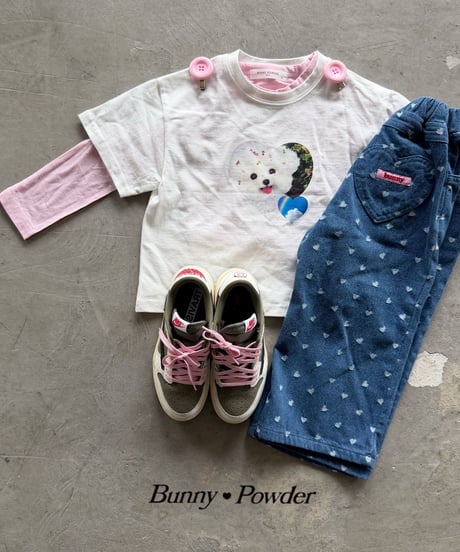 48[予約]bunny powder lovely denim pants