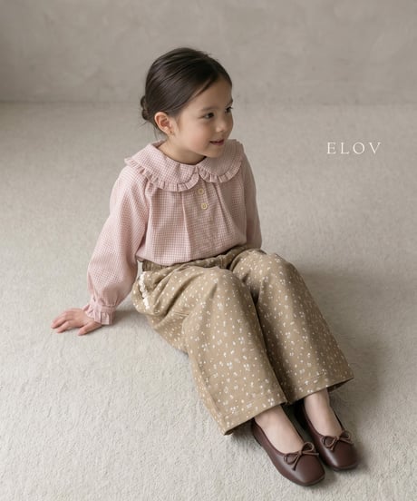 4[予約]elov&monpetitbebe ruby floral pants