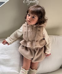 24[予約]ELLYMOLLY bear hood vest