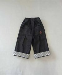 31[予約]aiai dot roll-up denim pants
