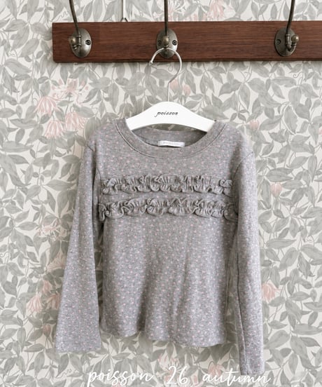 18[予約]poisson eyelet frill t-shirt