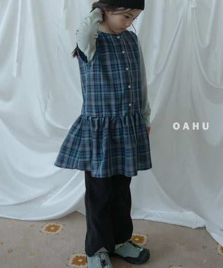 19[予約]oahu teal dress