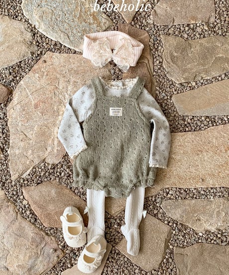 44[予約]bebeholic honey knit suit