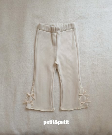 36[予約]petit&petit may lace flare pants