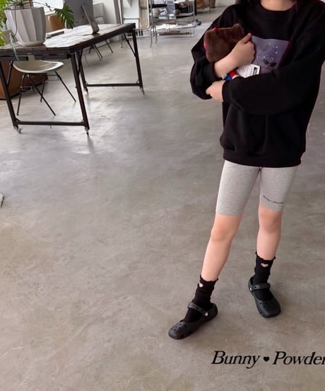 53[予約]bunny powder biker leggings