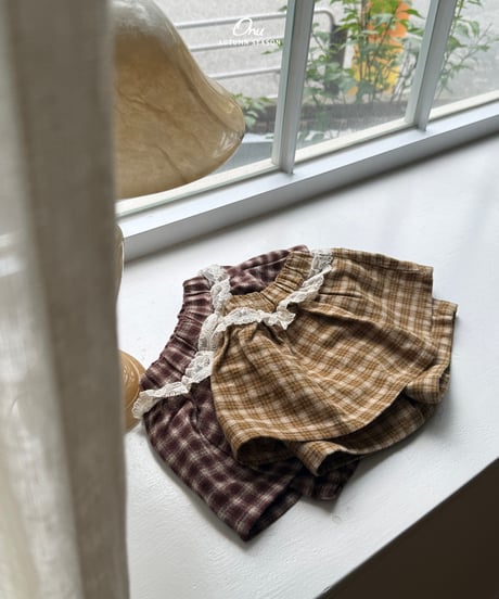 20[予約]onu tiered skirt pants