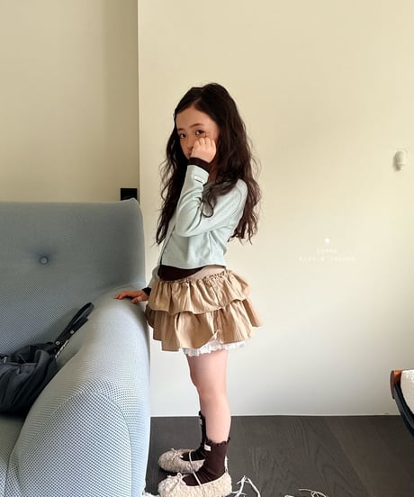 15[予約]COMMA layered color block cardigan