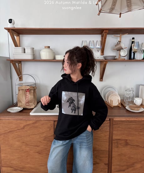 42[予約]matilda&lee jumping dog hoodie