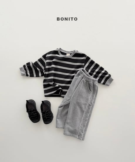 19[予約]bonito haru stripe rib tee
