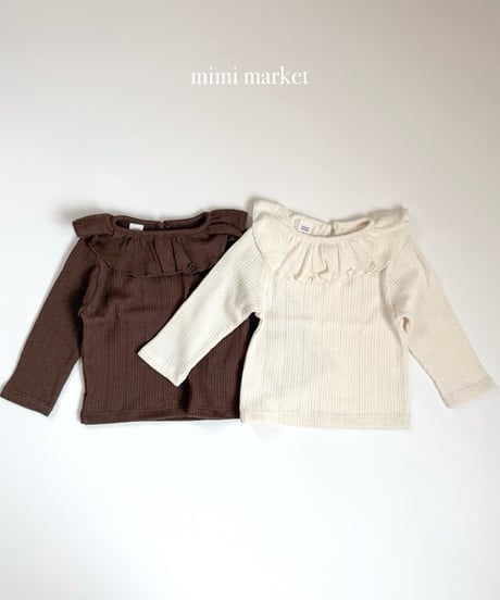 2[予約]mimi market rubby collar tee