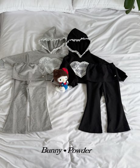 51[予約]bunny powder tenny mini wrap skirt pants