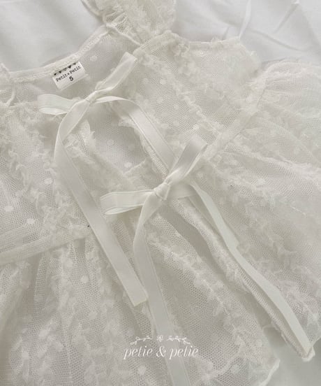 22[予約]petit&petit sugar frill vest