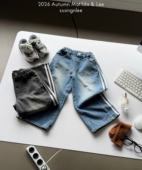 70[予約]matilda&lee track denim pants