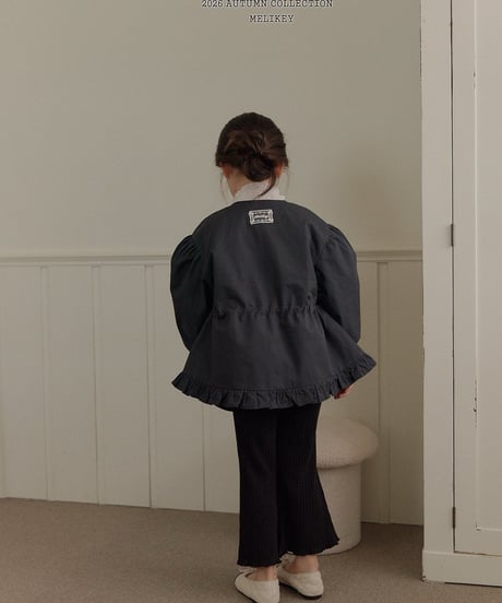 56[予約]melikey momo frill trench coat