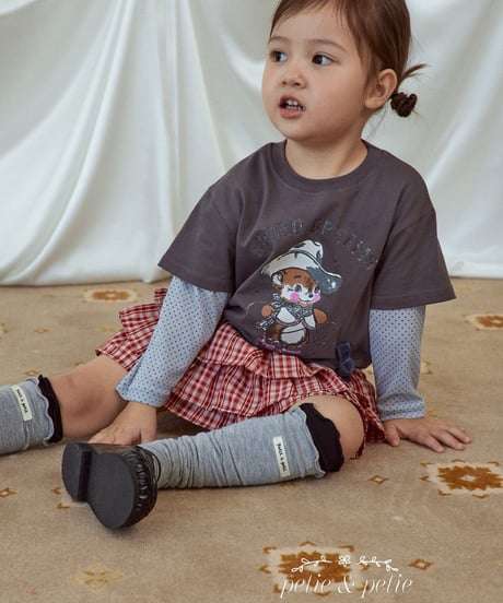 8[予約]petit&petit cowgirl layered t