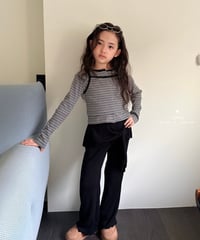48[予約]COMMA striped tanktop＋cardigan set
