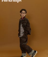 3[予約]FORKCHIPS union roll up pants