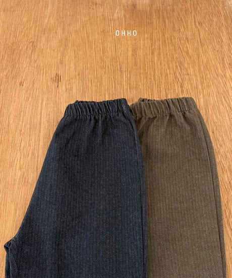 20[予約]ohho herringbone denim pants