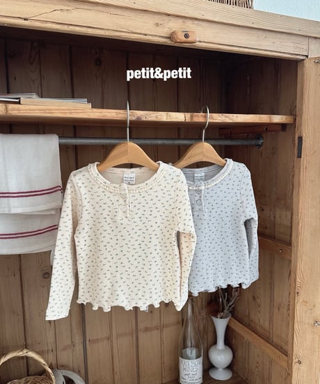 3[予約]petit&petit lisa flower t