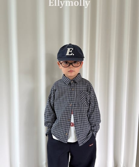 8[予約]ELLYMOLLY maison check shirt