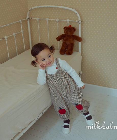 12[予約]milkbalm apple overalls