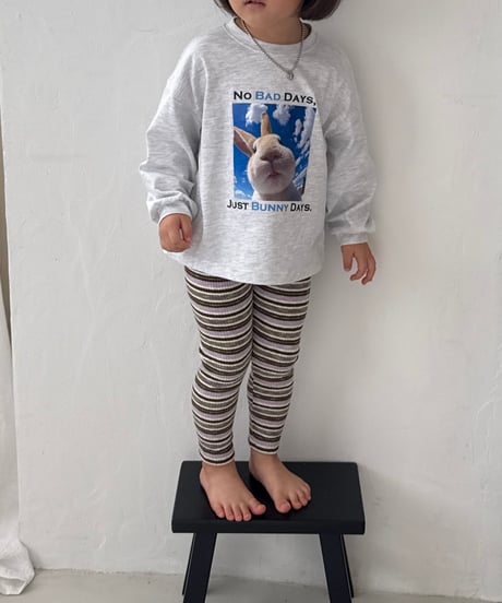5[予約]nightbebe flying bunny long sleeve tee