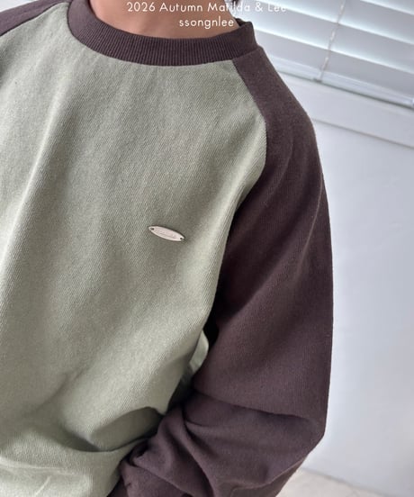 17[予約]matilda&lee color matching raglan tee