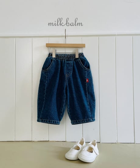 10[予約]milkbalm round denim pants