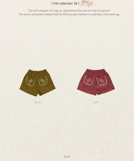 24[予約]Roa moeli pants