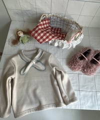 75[予約]aiai mint line ribbon collar t-shirt