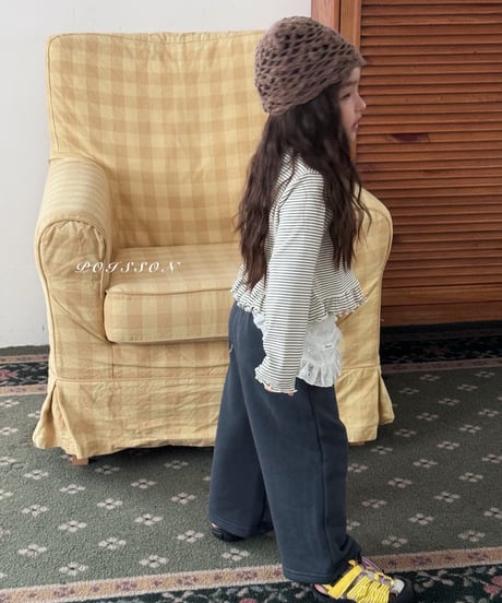 22[予約]poisson ribbon embroidery pants