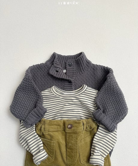 36[予約]minirobe kiko pocket pants