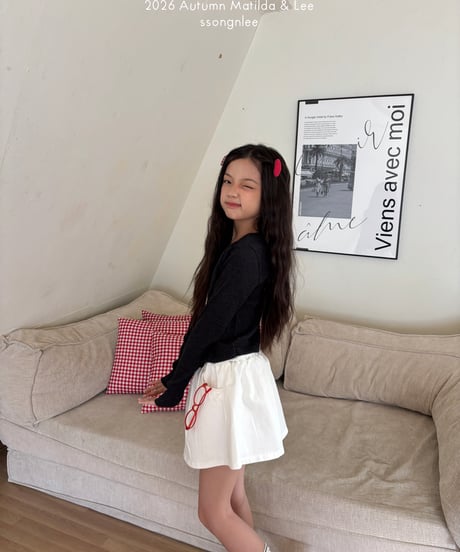 9[予約]matilda&lee apple rib cardigan