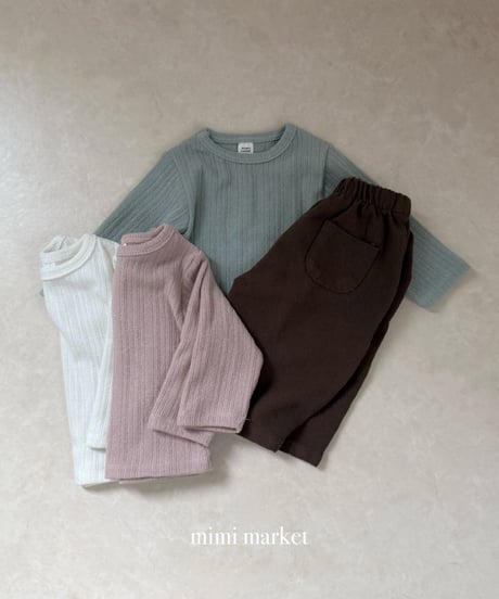 29[予約]mimi market hilton rib tee