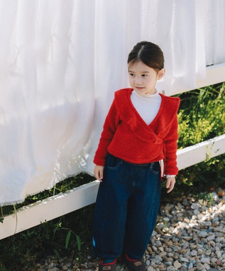 6[予約]mon Atelier margot wrap cardigan